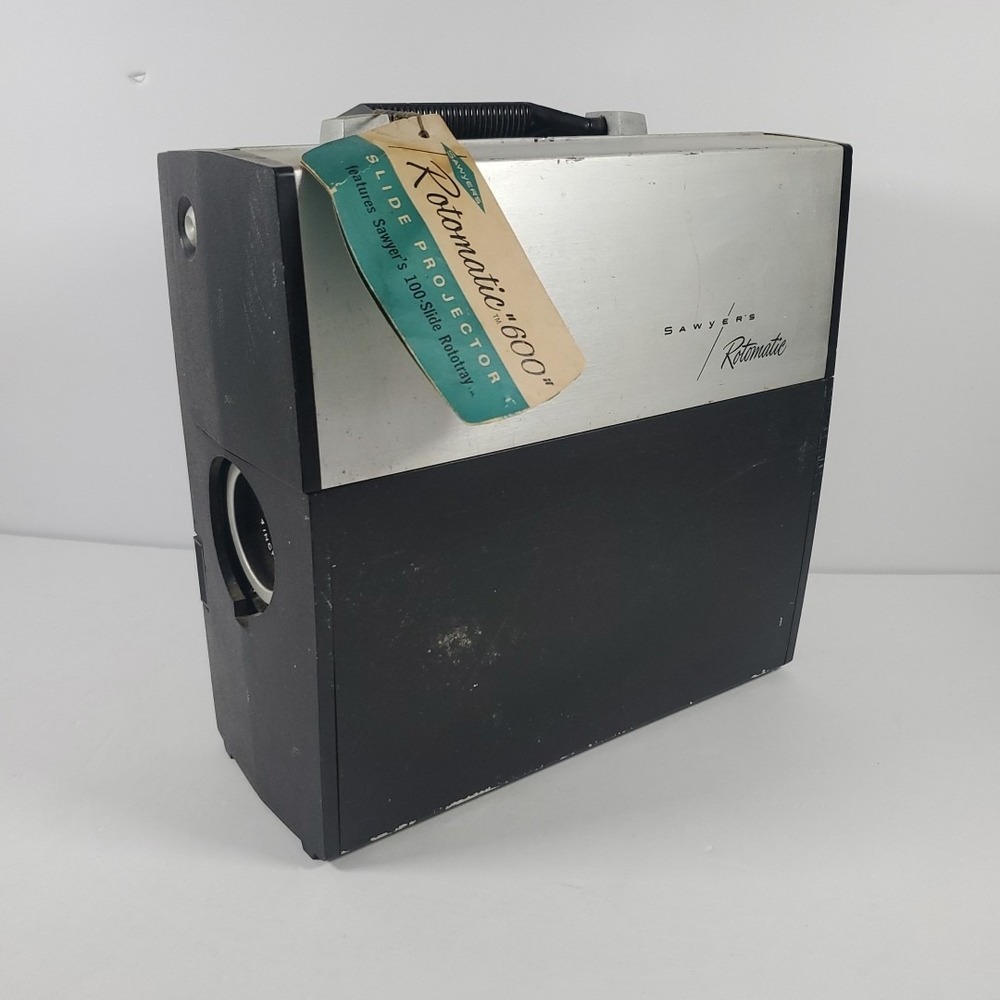 Vintage Sawyer's Rotomatic Model 600 Slide Projector Lens For Parts Untested